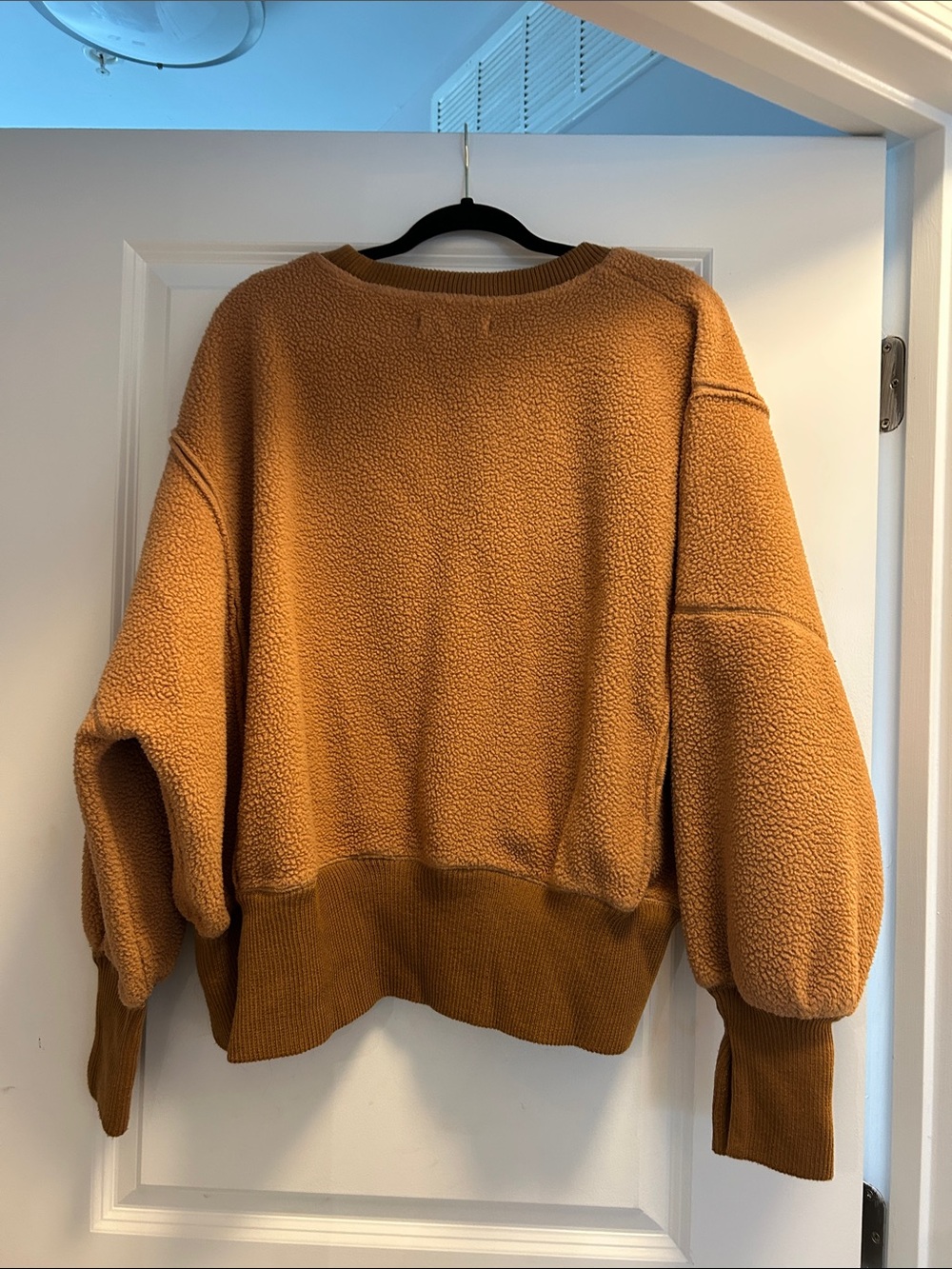 Cozy Sherpa Sweatshirt - Caramel - Picture 2 of 2